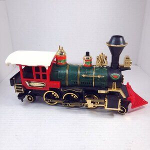 New Bright Greatland Holiday Express Train Christmas 1991 Locomotive engine READ